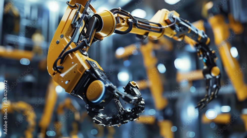 Aufkleber capture the futuristic design of construction robots equipped with ai for adaptive learning and auto