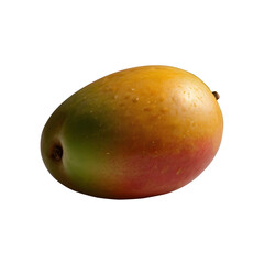 Fresh mango fruit isolated on transparent background, fresh fruit