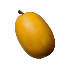 Fresh mango fruit isolated on transparent background, fresh fruit