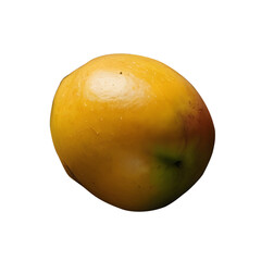 Fresh mango fruit isolated on transparent background, fresh fruit