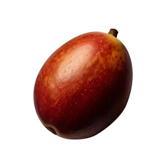 Fresh mango fruit isolated on transparent background, fresh fruit
