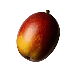Fresh mango fruit isolated on transparent background, fresh fruit
