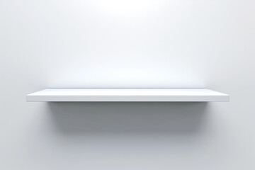 empty shelves on a wall