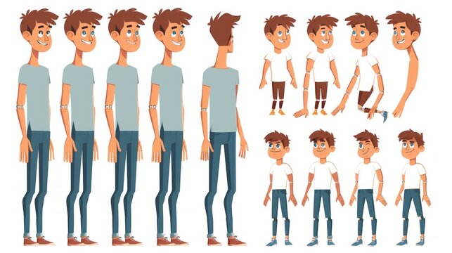 Cartoon Character Animation Sprite Sheet