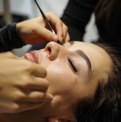 Fototapeta premium students 15 years old or older talking a lash class