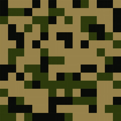 Abstract pixel background mosaic made of small squares.