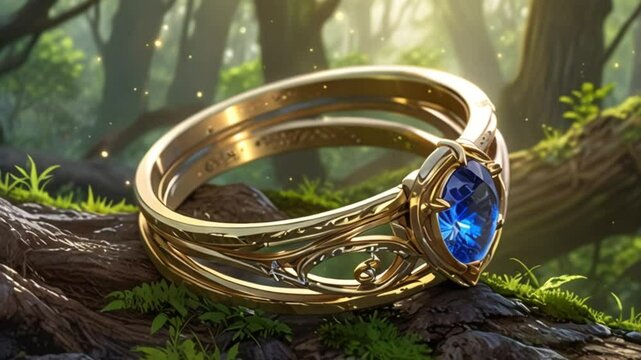 golden ring in the forest