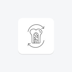 Bone Marrow thinline icon , vector, pixel perfect, illustrator file