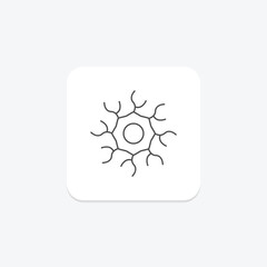 Nerves thinline icon , vector, pixel perfect, illustrator file