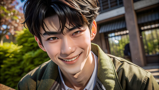 3d anime style of an asian woman with a raised eyebrow, half-smile, and an amused expression, capturing sarcasm