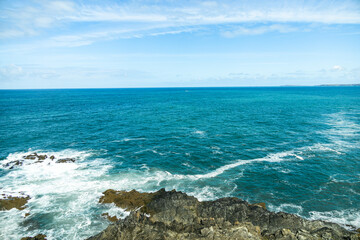 Naklejka premium Ein entspannter Strandtag vor der Bucht von St Ives im wunderschönen Cornwall - Vereinigtes Königreich