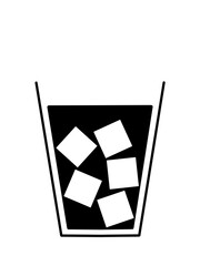 シンプルなコップのピクトグラム2