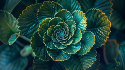 Swirl patterns in leaves and petals showcase nature's beauty, often governed by the Fibonacci sequence.
