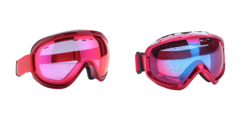 Ski goggles isolated on white background