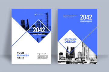 City Background Business Book Cover Design Template