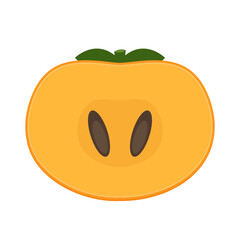 Persimmon cartoon vector. Persimmon on white background.