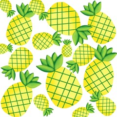 seamless pattern with pineapple