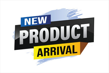 New product arrival tag icon logo sign symbol Banner design template for marketing. Special offer promotion retail. background banner modern graphic design for advertising store shop, online store

