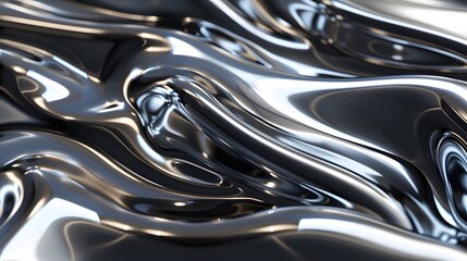 Hypnotic swirls of liquid metal textures, adding a futuristic touch to designs. 