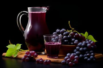grape juice Food photography 