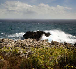 Costa rocciosa di Porto Badisco nel Salento 506c09