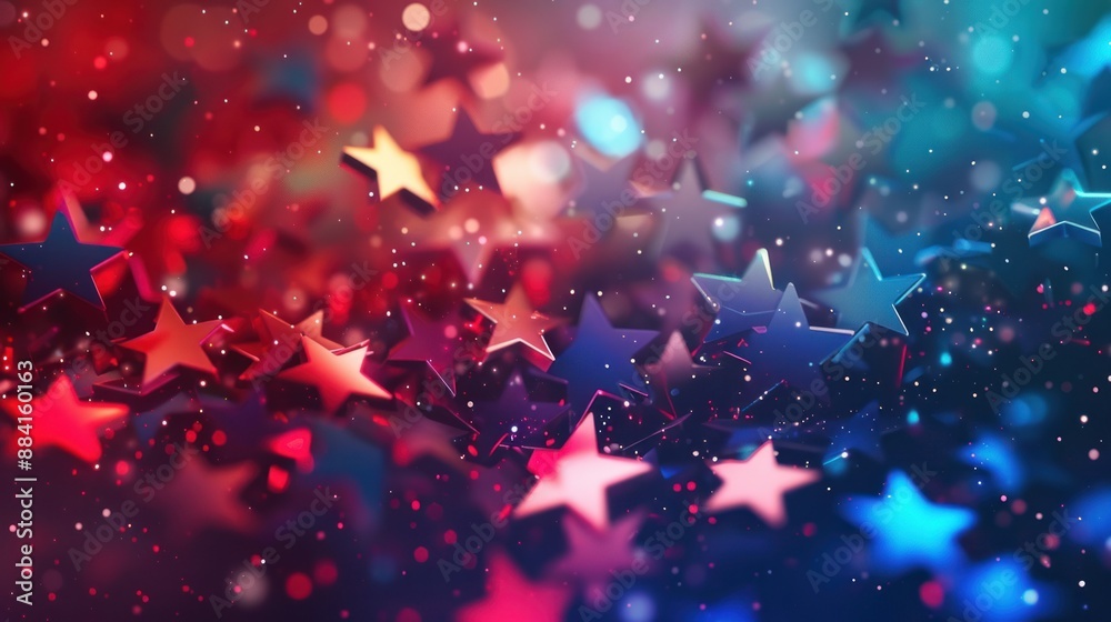 Sticker abstract stars background