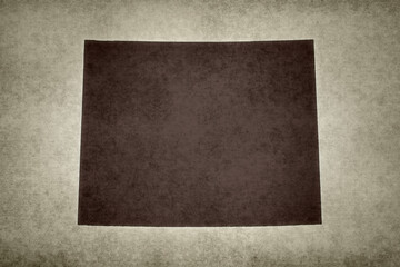 Fototapeta premium Map of the state of Wyoming on a paper