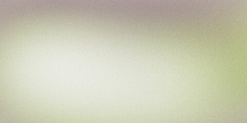 Fototapeta premium Grainy gradient background fading from green to white and purple