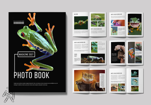 Photo book Magazine Template Layout