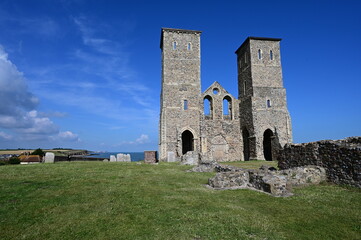 Reculver Towers and Roman Fortress.