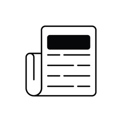 marketing strategy glyph icon with white background vector stock illustration