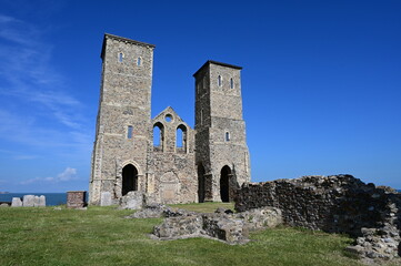 Reculver Towers and Roman Fortress.