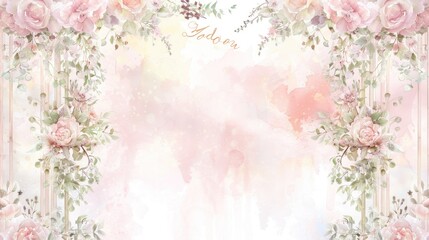 Watercolor Floral Background