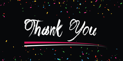 Thank you poster an vector