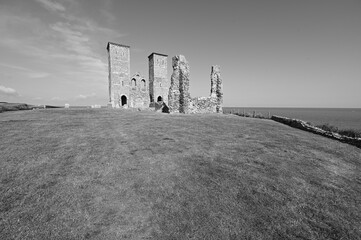 Reculver Towers and Roman Fortress.