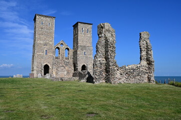 Reculver Towers and Roman Fortress.