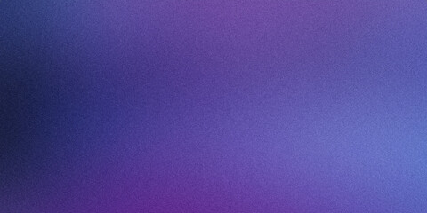 Fototapeta premium Smooth gradient blending of purple and blue hues on abstract background with a grainy texture