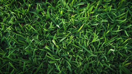 Fototapeta premium Solid green grass for webpage background