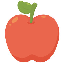 red apple illustration