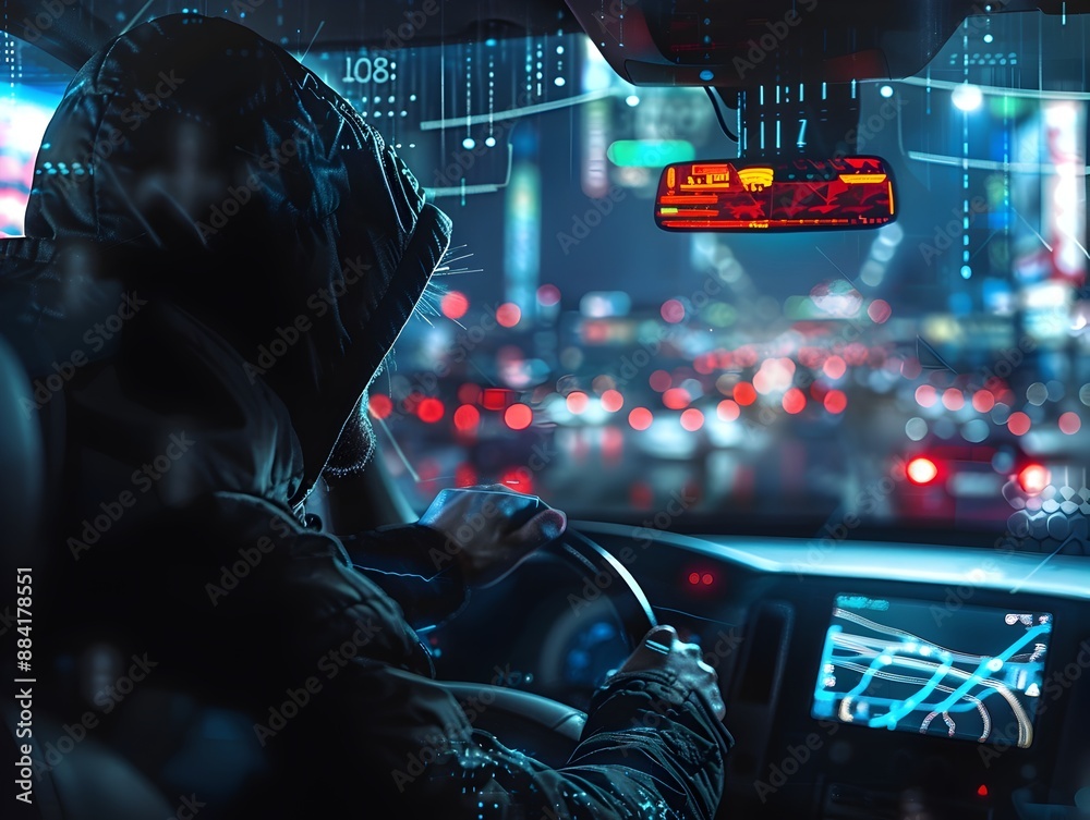 Poster hacker remotely controlling vehicle with live gps tracking and video feeds