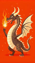 Obraz premium dragon on the black