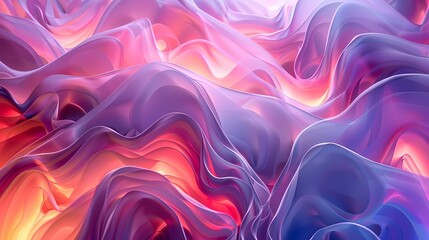 Fototapeta premium Generative AI Abstract 3D Geometric Background Texture in Soft Tones