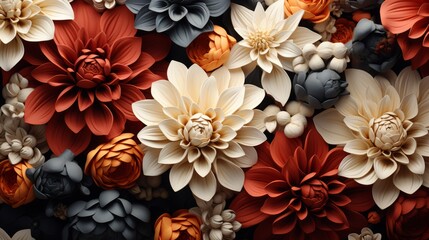 Fototapeta premium A Tapestry of Floral Elegance