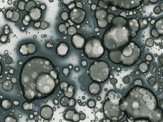 Abstract art spots. Japanese art. Modern art alcohol ink