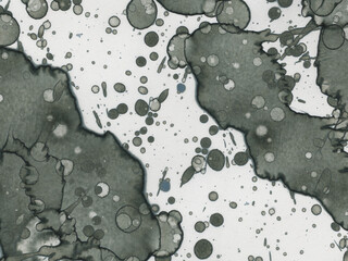Abstract art spots. Japanese art. Modern art alcohol ink