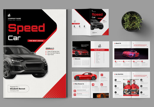 Car Brochure Template Layout