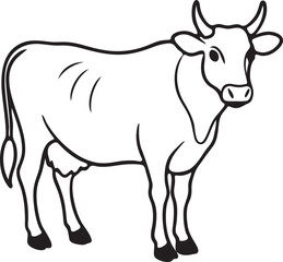 Cow vector art illustrator
