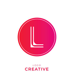 L Creative Latter Logo Design. Branding Logo Design. Creative Logo Design. Logo Template. Vector illustration. Modern Design. Monogram Design. Brand Identity Design