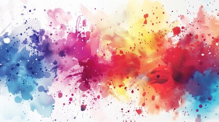 Obraz premium Abstract Watercolor Background with Vibrant Colors