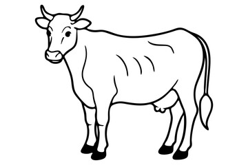 Cow vector art illustrator